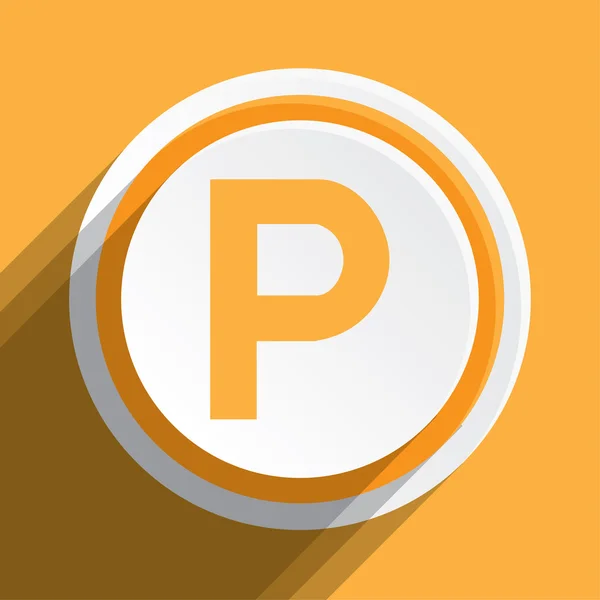 Icon Illustration Isolated on a Background - Parking – stockfoto