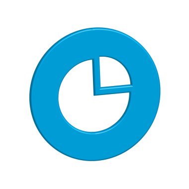 Simge illüstrasyon izole bir arka plan - pasta grafiği üzerinde patladı