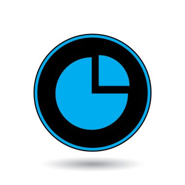 Simge illüstrasyon izole bir arka plan - pasta grafiği üzerinde patladı