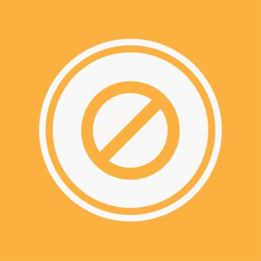 Simge illüstrasyon izole bir arka plan üzerinde - dur işareti