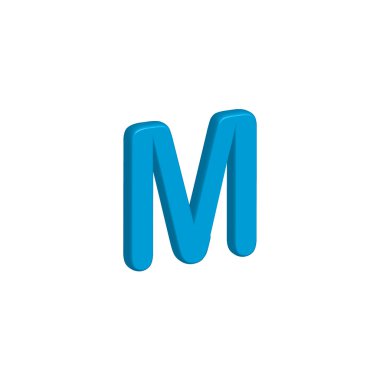 Simge illüstrasyon izole bir arka plan üzerinde - M