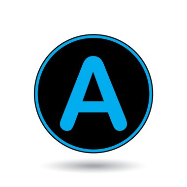 Simge illüstrasyon izole bir arka plan üzerinde - A