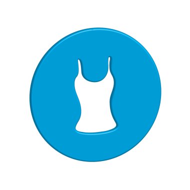 Bir arka plan üzerinde - yelek Top izole simge tasarlamak