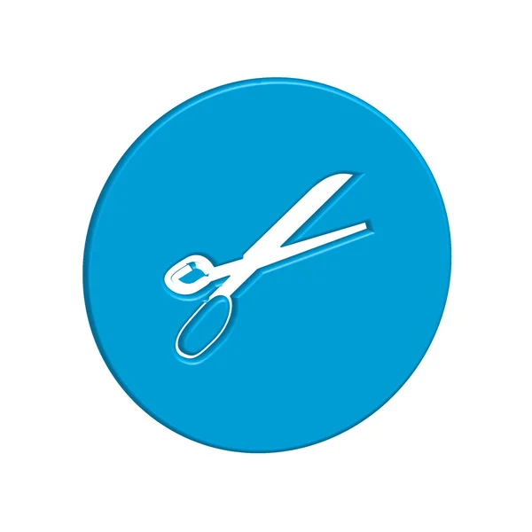 Icon Illustration Isolated on a Background - Scissors — Stock Photo, Image