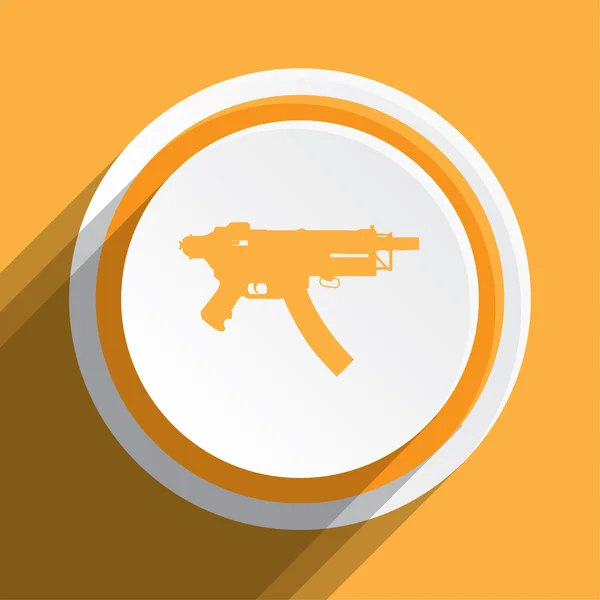 Icon Illustration Isolated on a Background - MAchine Gun — Stock Photo, Image