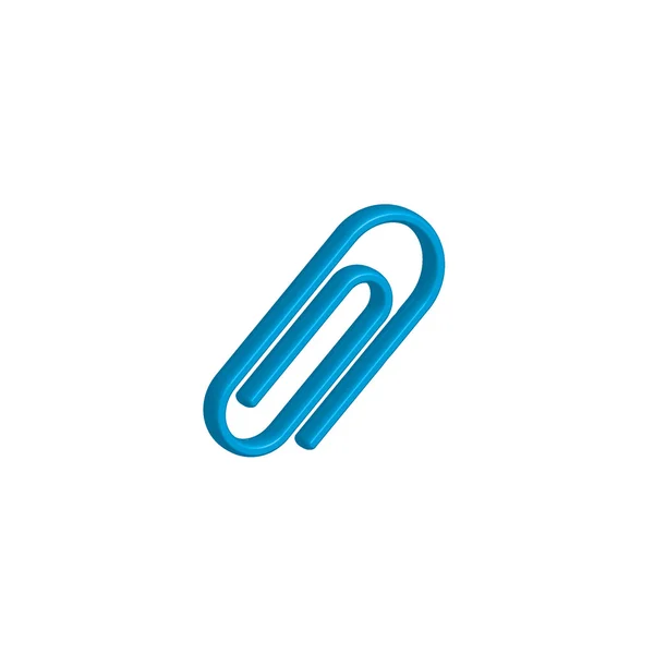 Icon Illustration Isolated on a Background - Paperclip — Stock Photo, Image