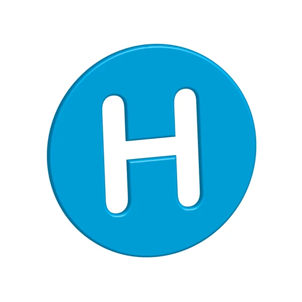 Ilustração de ícone isolado em um fundo - H — Fotografia de Stock