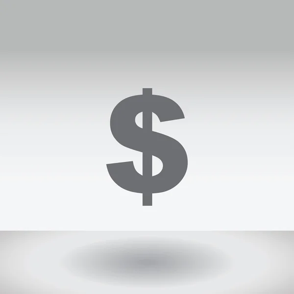 Icon Illustration Isolated on a Background - Dollar Sign — Stock Photo, Image