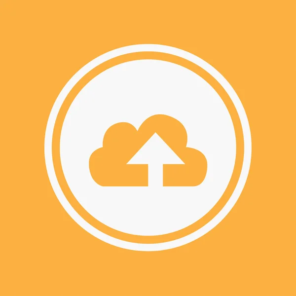 Illustration d'icônes isolées sur un fond - Téléchargement Cloud — Photo
