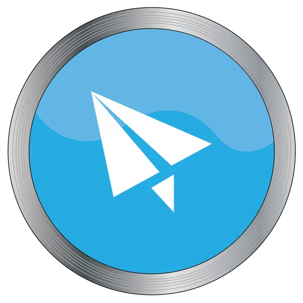 Icon Illustration Isolated on a Background - Paper Plane — Stock Photo, Image