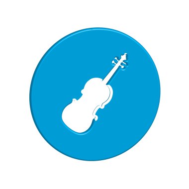 Simge illüstrasyon izole bir arka plan üzerinde - keman