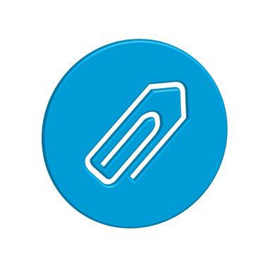 Bir arka plan üzerinde - ataç Triangula izole simge tasarlamak