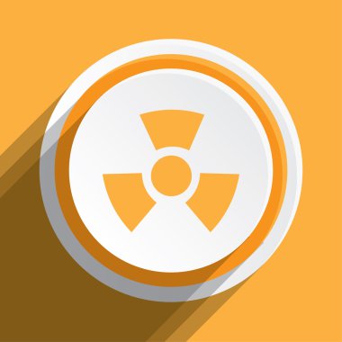 Arka plan - radyo aktif yuvarlak üzerinde izole simge tasarlamak