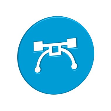 Bir arka plan üzerinde - kalem aracı izole simge tasarlamak