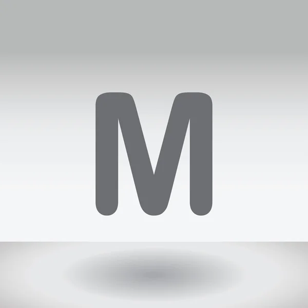 배경-M에 고립 된 아이콘 그림 — 스톡 사진
