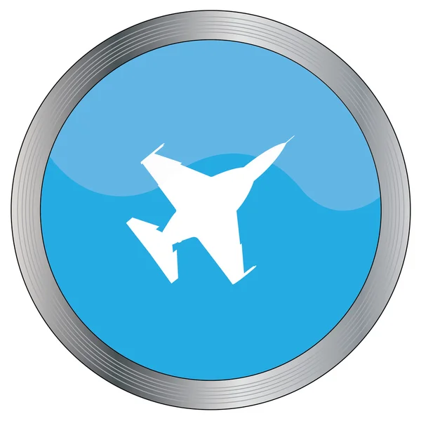 Ikona ilustracja na białym tle na tle - Fighter Jet — Zdjęcie stockowe