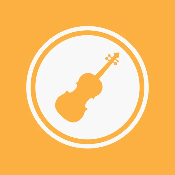 Icon Illustration isoliert auf einem Hintergrund - Geige — Stockfoto