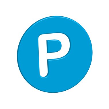 Simge illüstrasyon izole bir arka plan üzerinde - P