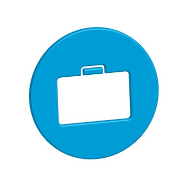 Simge illüstrasyon izole bir arka plan üzerinde - evrak çantası