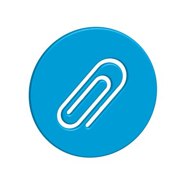 Bir arka plan üzerinde - ataç izole simge tasarlamak