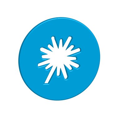 Bir arka plan üzerinde - patlama izole simge tasarlamak kalın