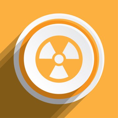 Simge illüstrasyon izole bir arka plan üzerinde - radyo aktif