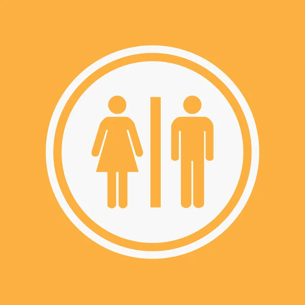 Icon Illustration isoliert auf einem Hintergrund - Toilette — Stockfoto