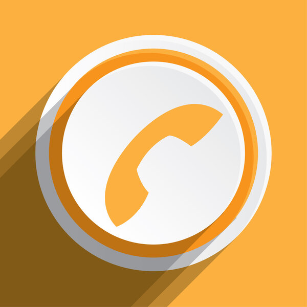 Icon Illustration Isolated on a Background - Телефон
