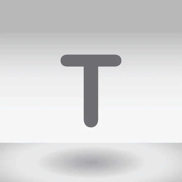 アイコン イラスト背景 - T の分離 — ストック写真