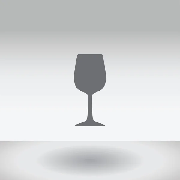 Ikon Illustration isolerade på en bakgrund - glas vin — Stockfoto