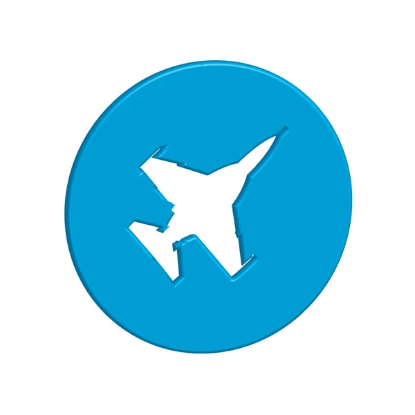 Illustration d'icône isolée sur un fond - Fighter Jet — Photo