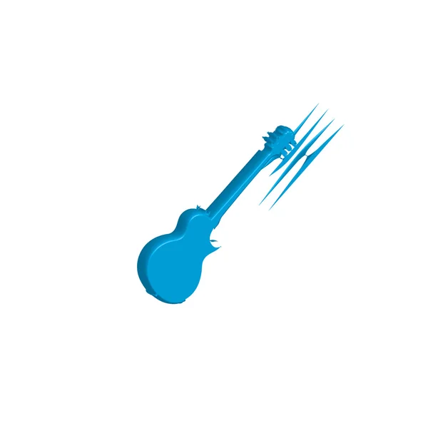 Icon Illustration isoliert auf einem Hintergrund - Gitarre — Stockfoto