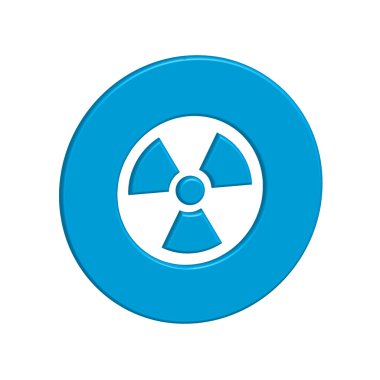 Simge illüstrasyon izole bir arka plan üzerinde - radyo aktif