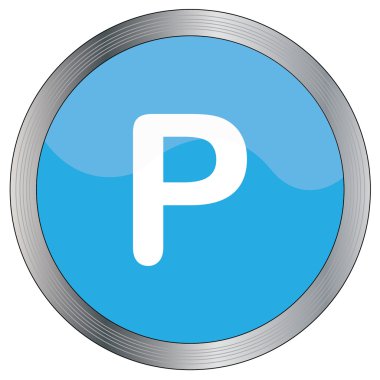 Simge illüstrasyon izole bir arka plan üzerinde - P