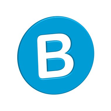 Simge illüstrasyon izole bir arka plan üzerinde - B