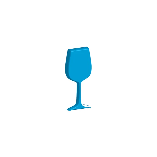 Icon Illustration Isolated on a Background - Wine Glass — Stock Photo, Image