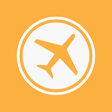 Simge illüstrasyon izole bir arka plan üzerinde - uçak