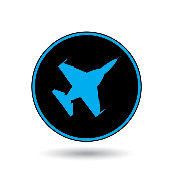 Icon Illustration Isolated on a Background - Fighter Jet — Stock Photo, Image