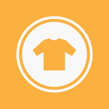 Bir arka plan üzerinde - Tshirt izole simge tasarlamak