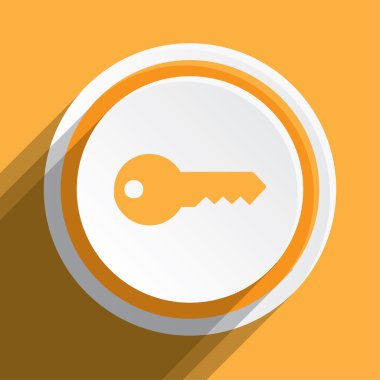 Simge illüstrasyon izole bir arka plan üzerinde - anahtar