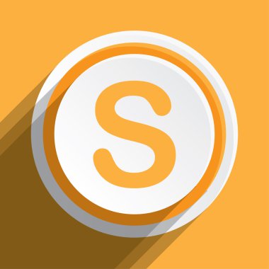Simge illüstrasyon izole bir arka plan üzerinde - S