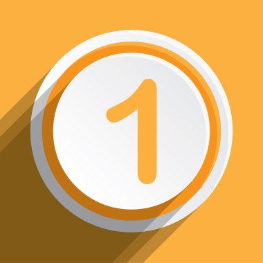 Simge illüstrasyon izole bir arka plan üzerine - 1