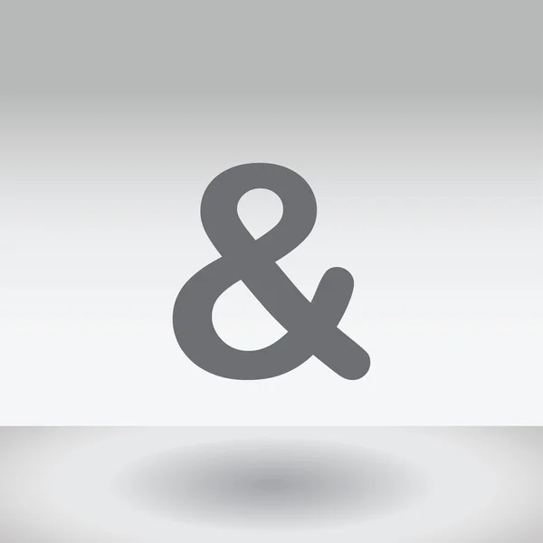 Ilustração Ícone Isolado em um fundo - Ampersand — Fotografia de Stock