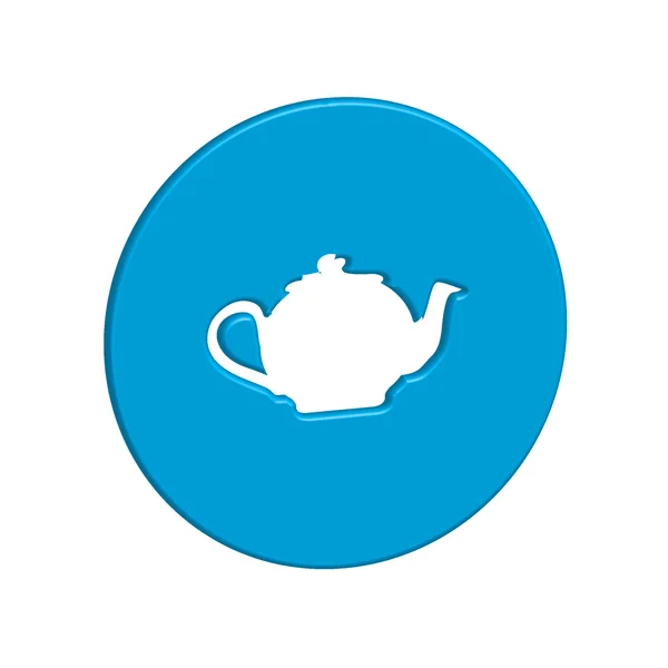 Icon Illustration Isolated on a Background - Teapot — Stock Photo, Image