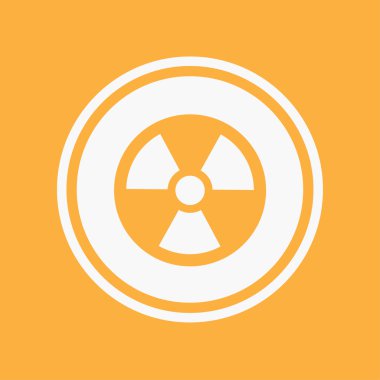 Simge illüstrasyon izole bir arka plan üzerinde - radyo aktif