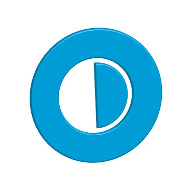 Simge illüstrasyon izole bir arka plan üzerinde - noktalı resim