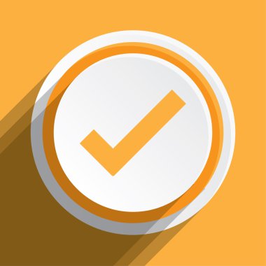 Bir arka plan üzerinde - kene izole simge tasarlamak