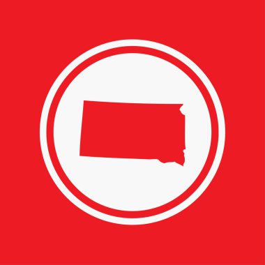 Harita Devlet Güney Dakota