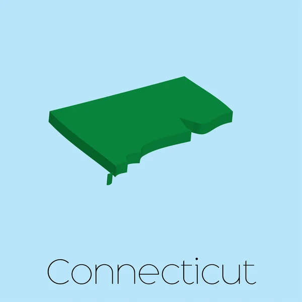 Carte de l'État du Conneticut — Photo