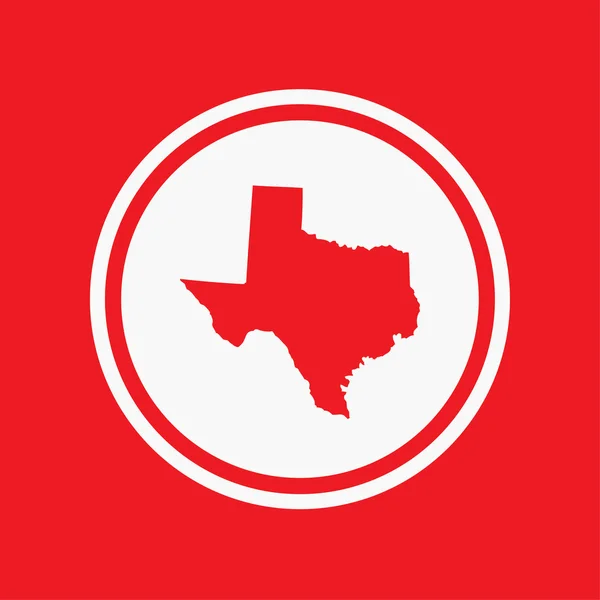 Map of the the state Texas — Stock Photo, Image